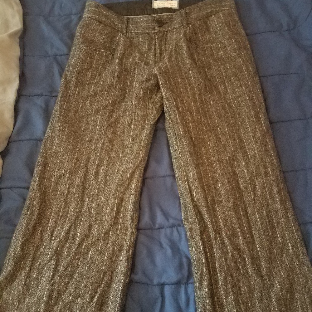Gray Old Navy Pin Striped Slacks